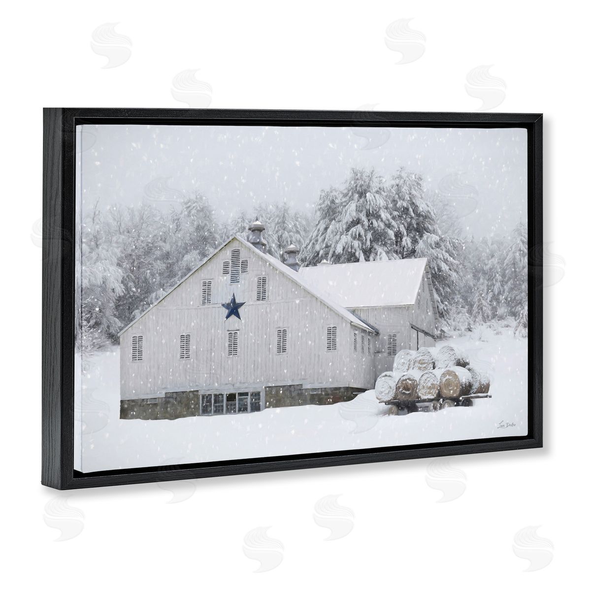 Lori Deiter | Snowy White Farmhouse Scene