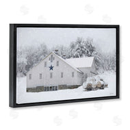 Lori Deiter | Snowy White Farmhouse Scene