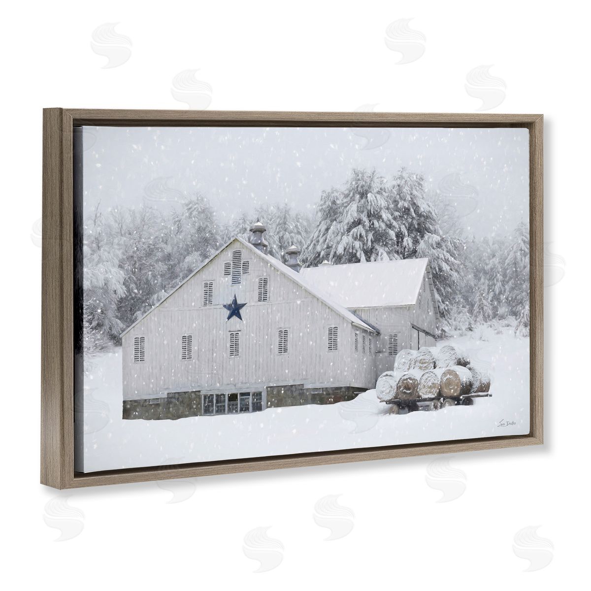 Lori Deiter | Snowy White Farmhouse Scene