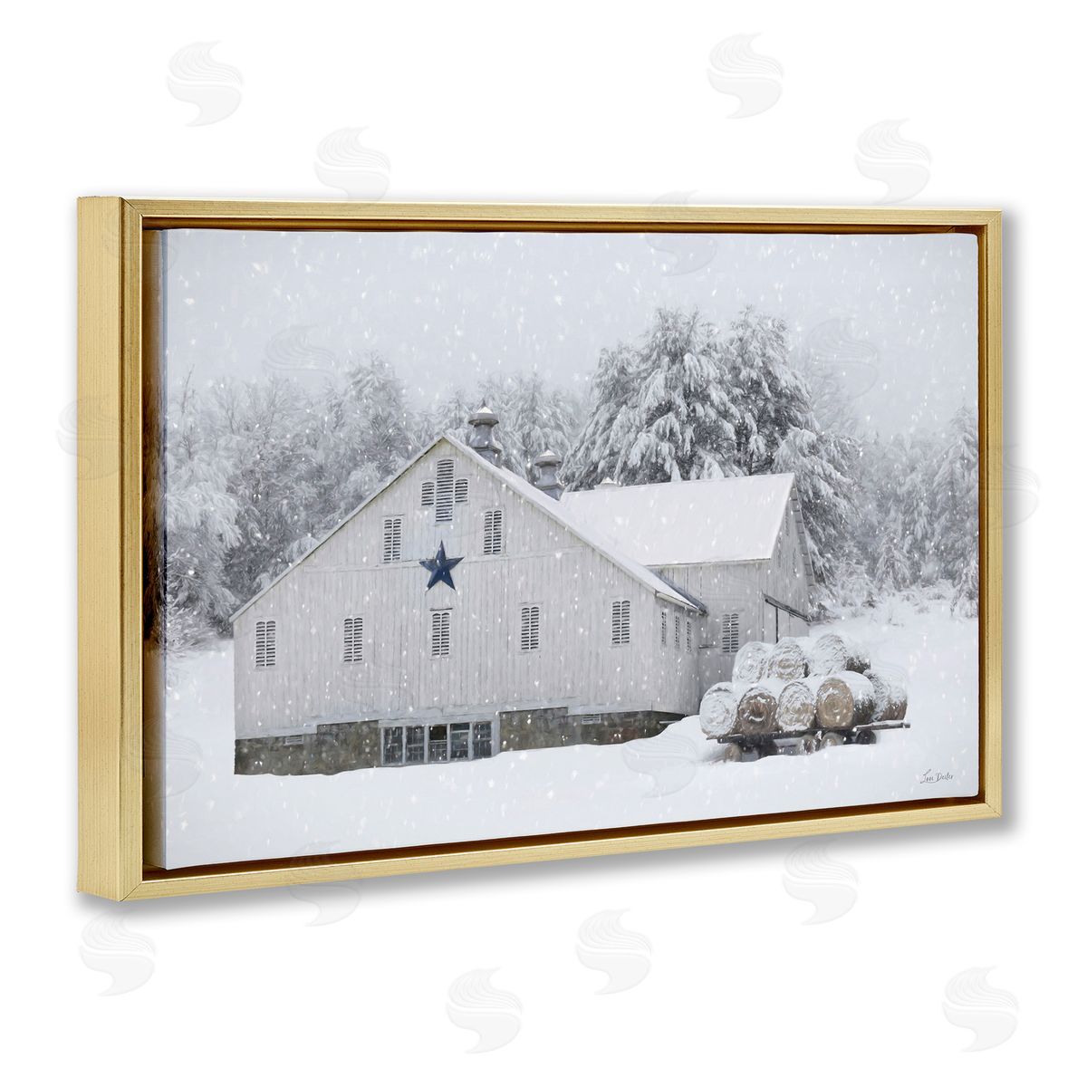 Lori Deiter | Snowy White Farmhouse Scene