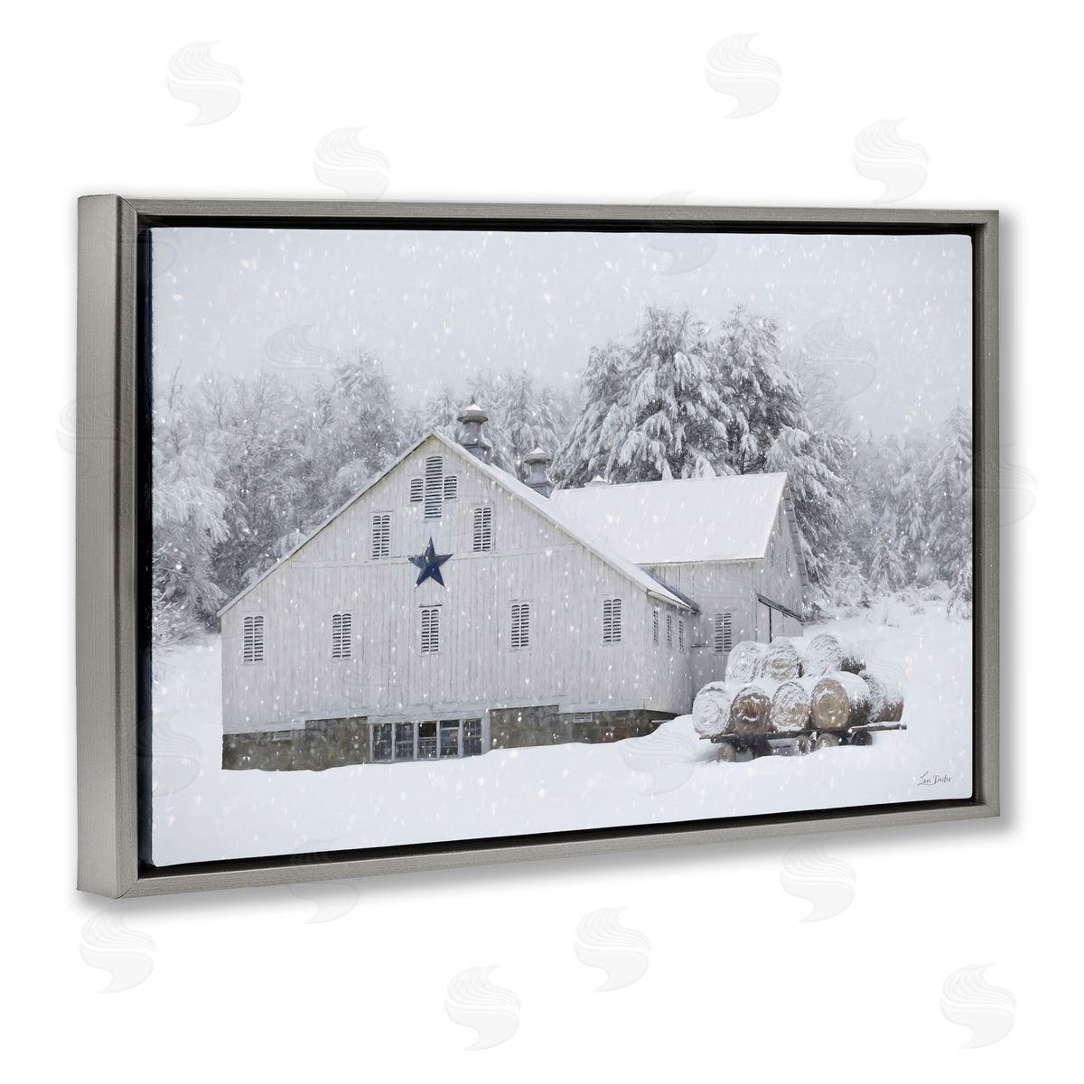 Lori Deiter | Snowy White Farmhouse Scene