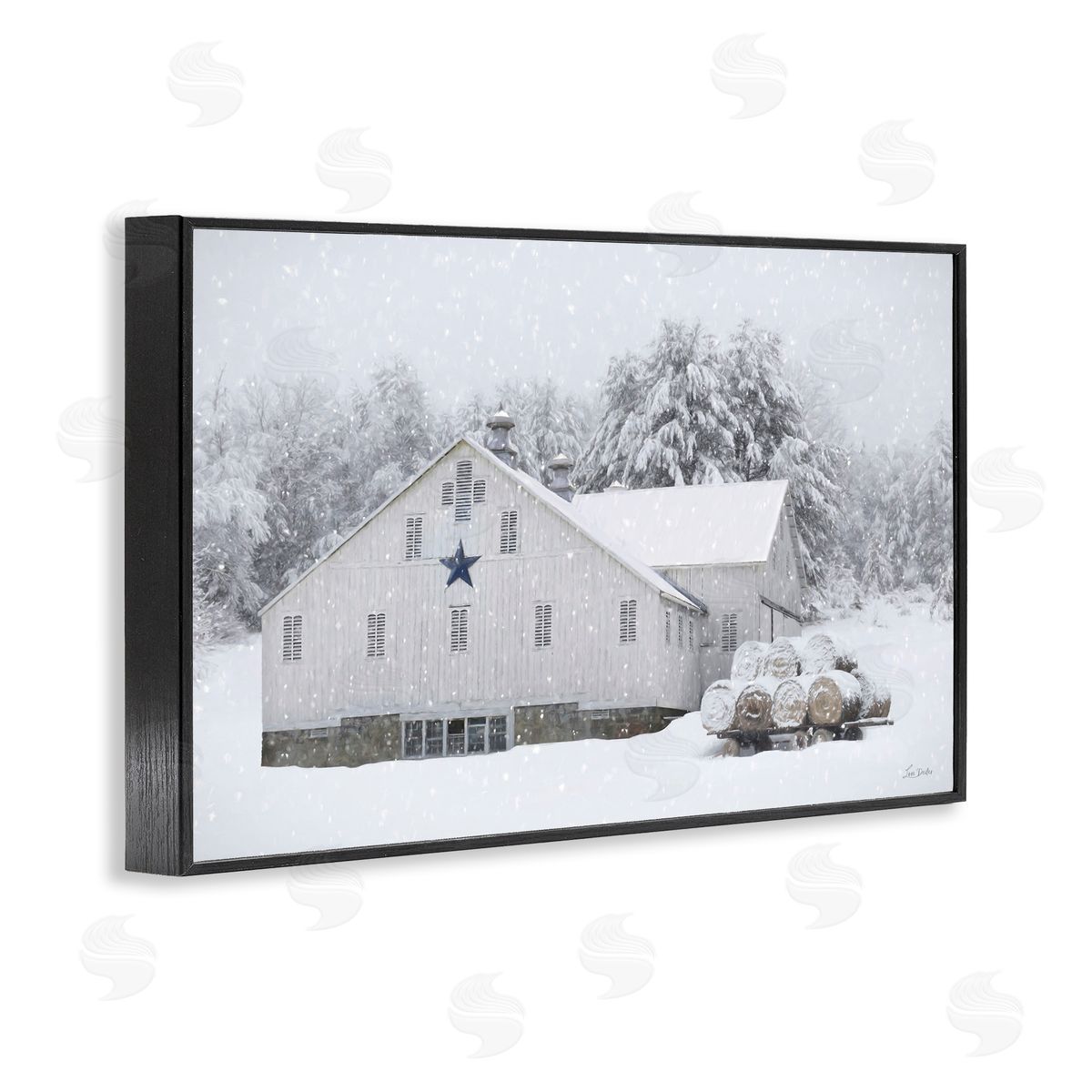 Lori Deiter | Snowy White Farmhouse Scene