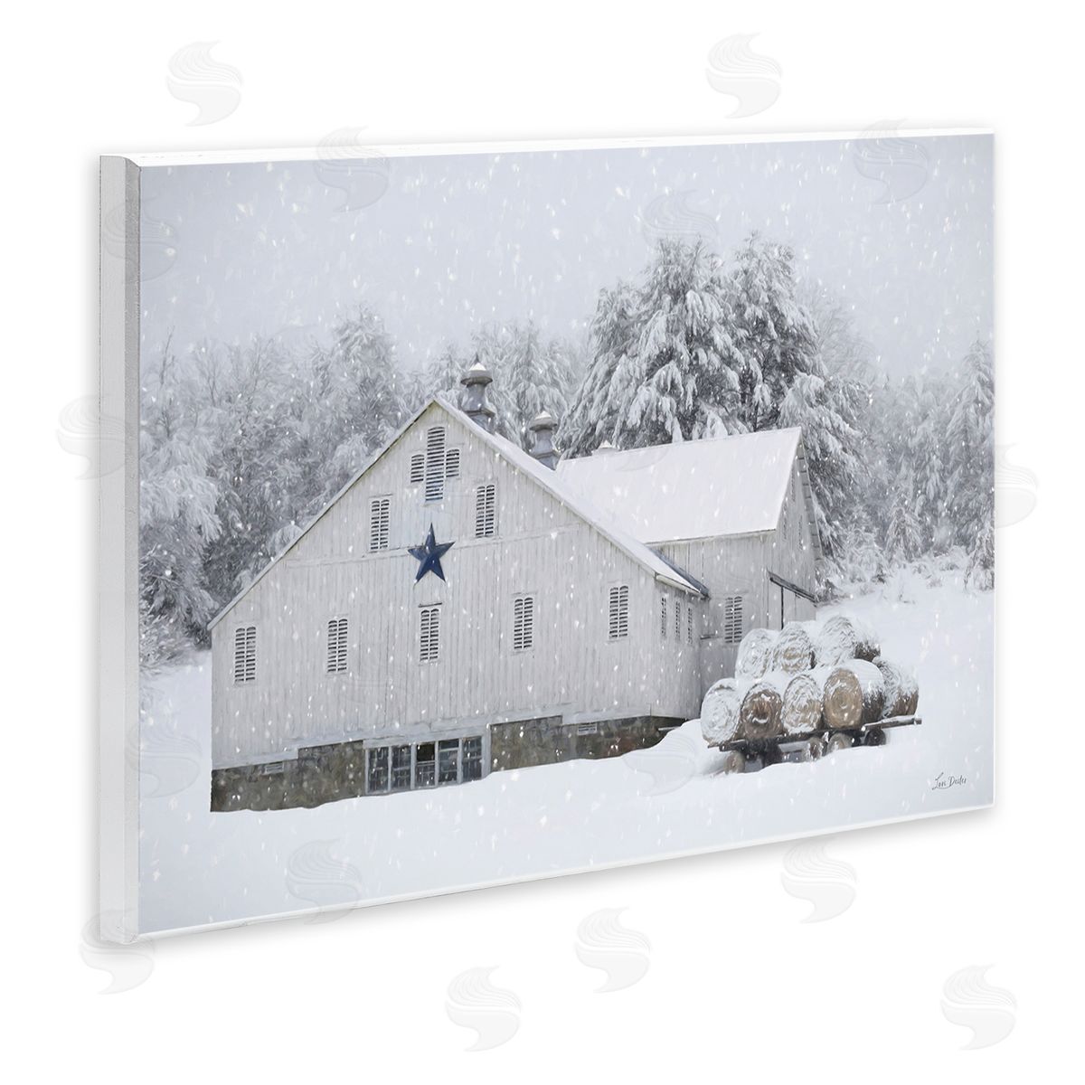 Lori Deiter | Snowy White Farmhouse Scene