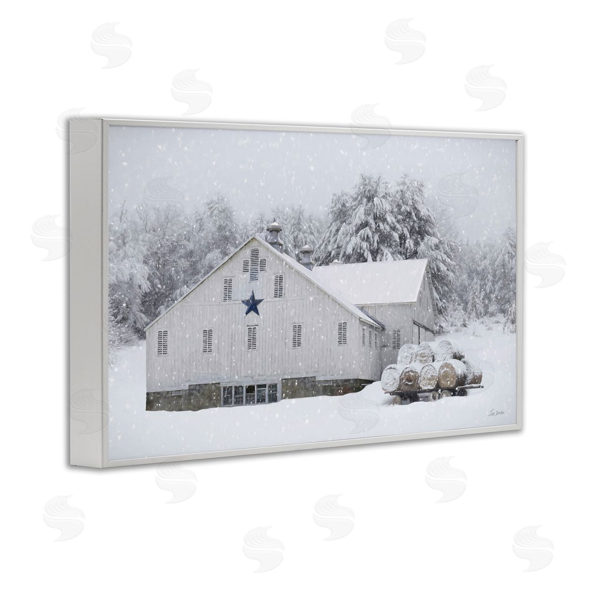 Lori Deiter | Snowy White Farmhouse Scene