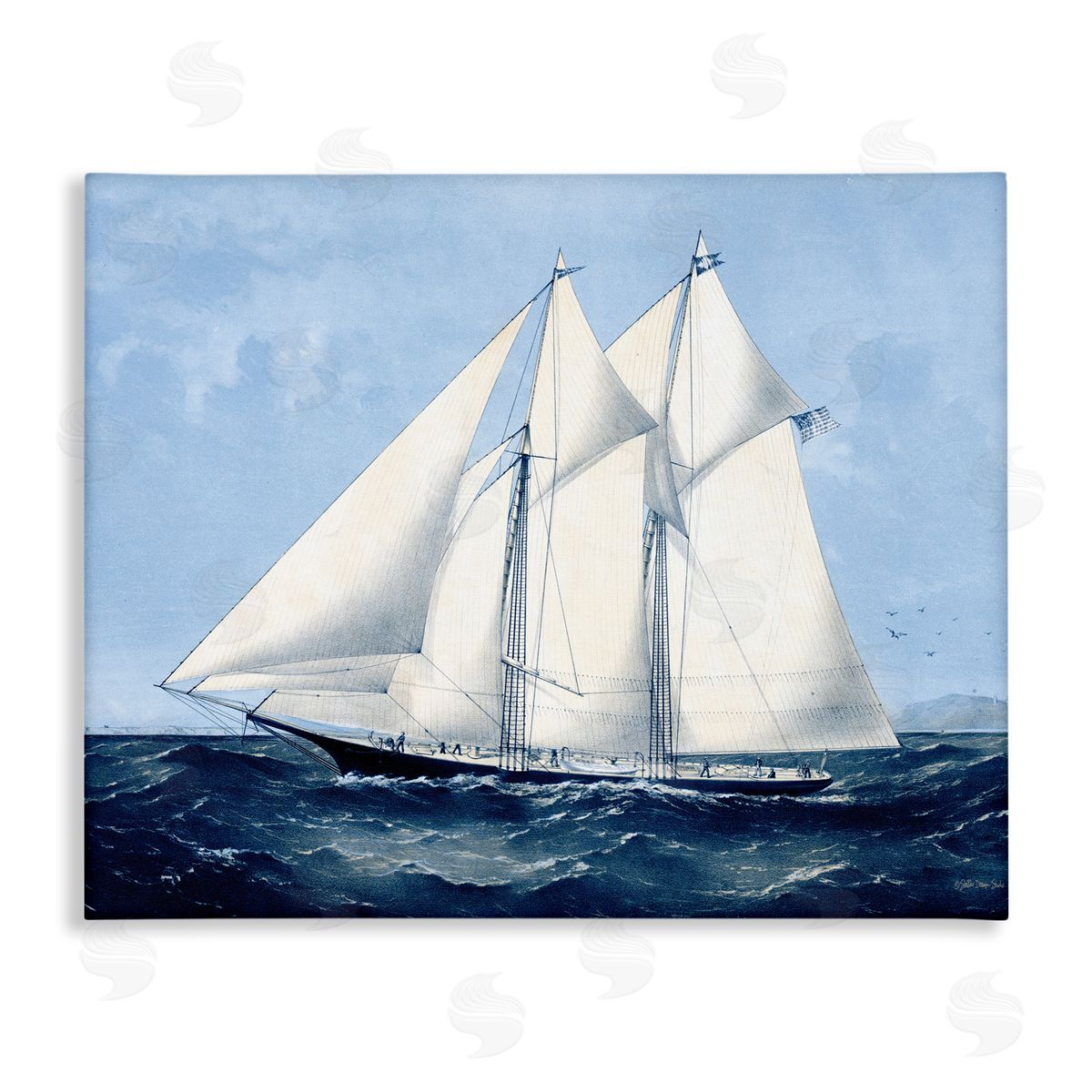 Stellar Design Studio | Serene Sailboat on Ocean