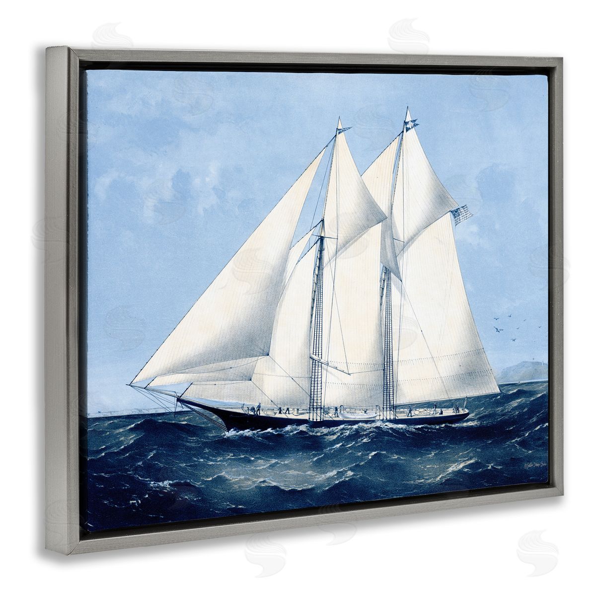 Stellar Design Studio | Serene Sailboat on Ocean