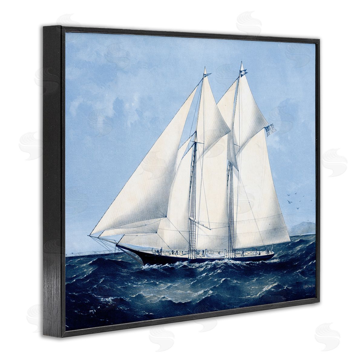 Stellar Design Studio | Serene Sailboat on Ocean