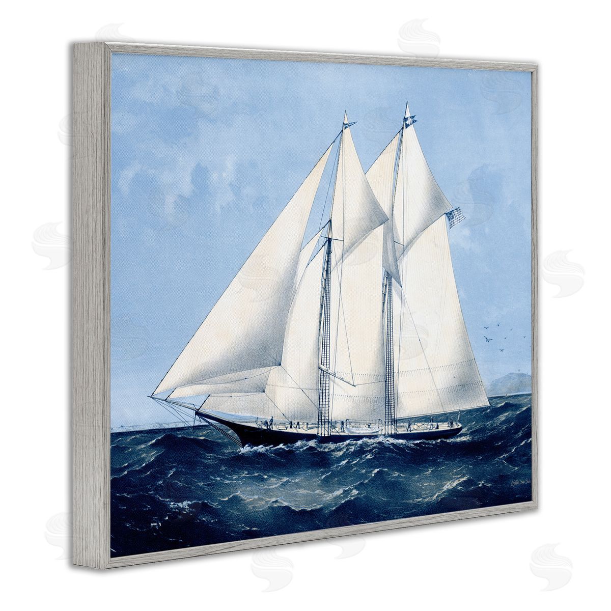 Stellar Design Studio | Serene Sailboat on Ocean