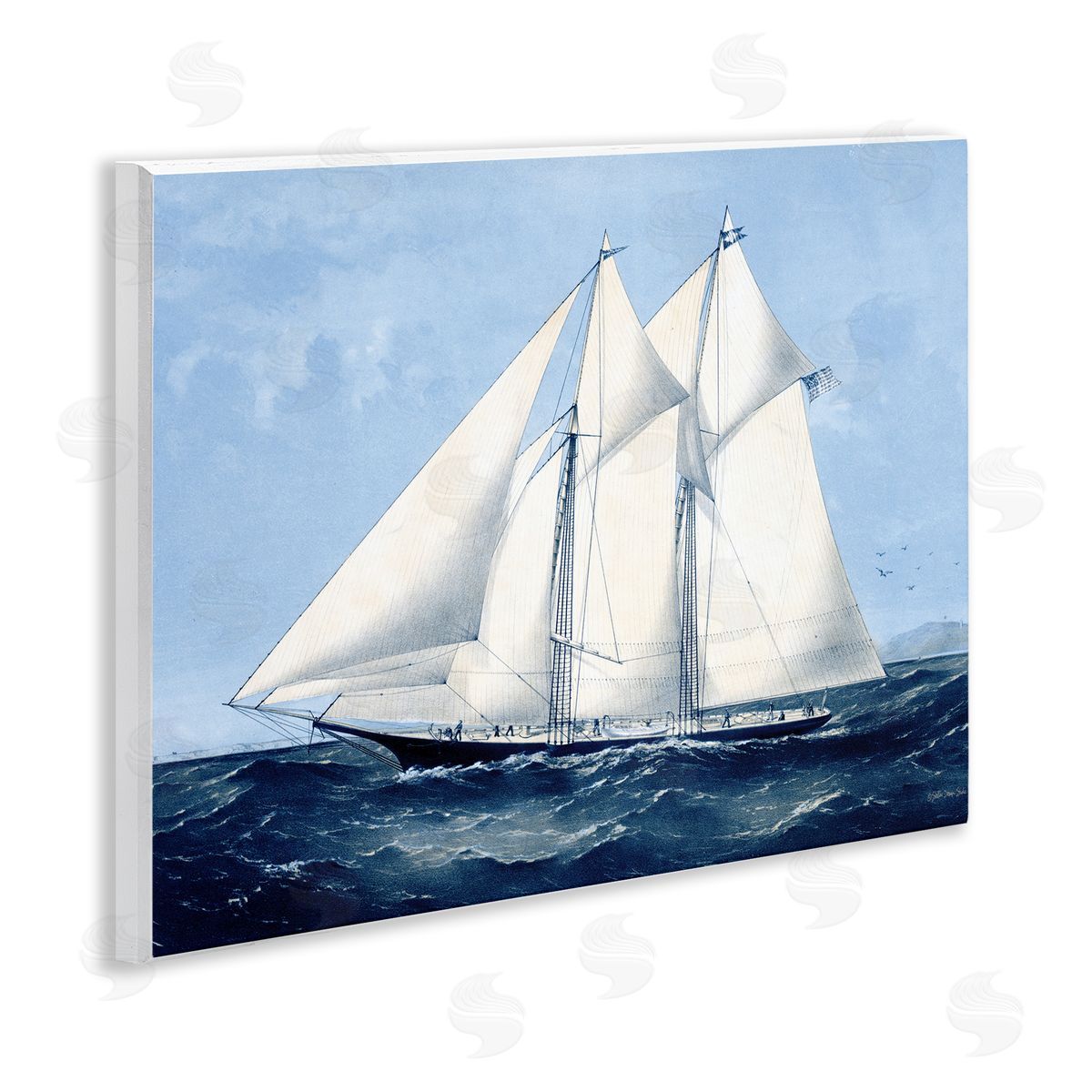 Stellar Design Studio | Serene Sailboat on Ocean