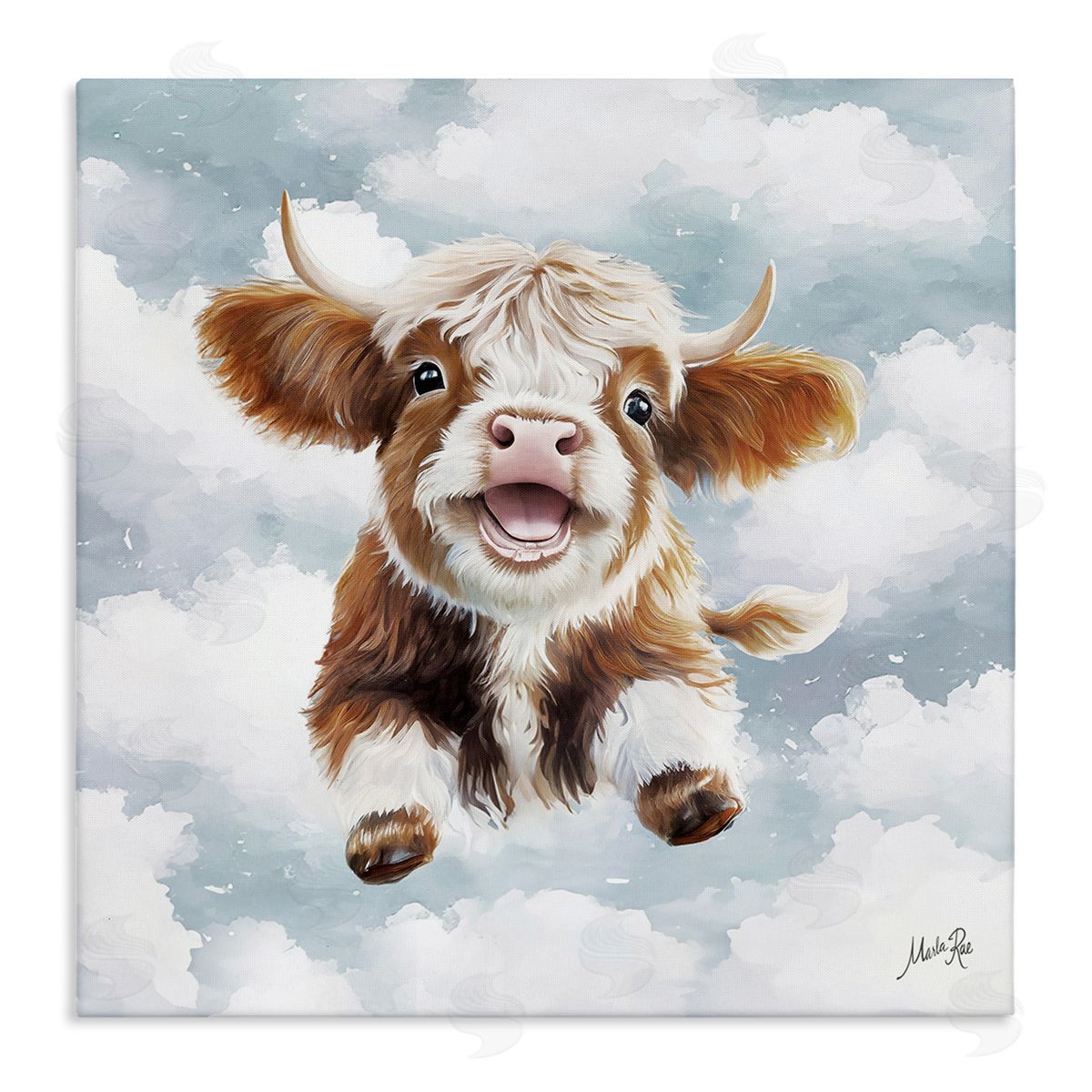 Marla Rae | Happy Cow Calf in Clouds