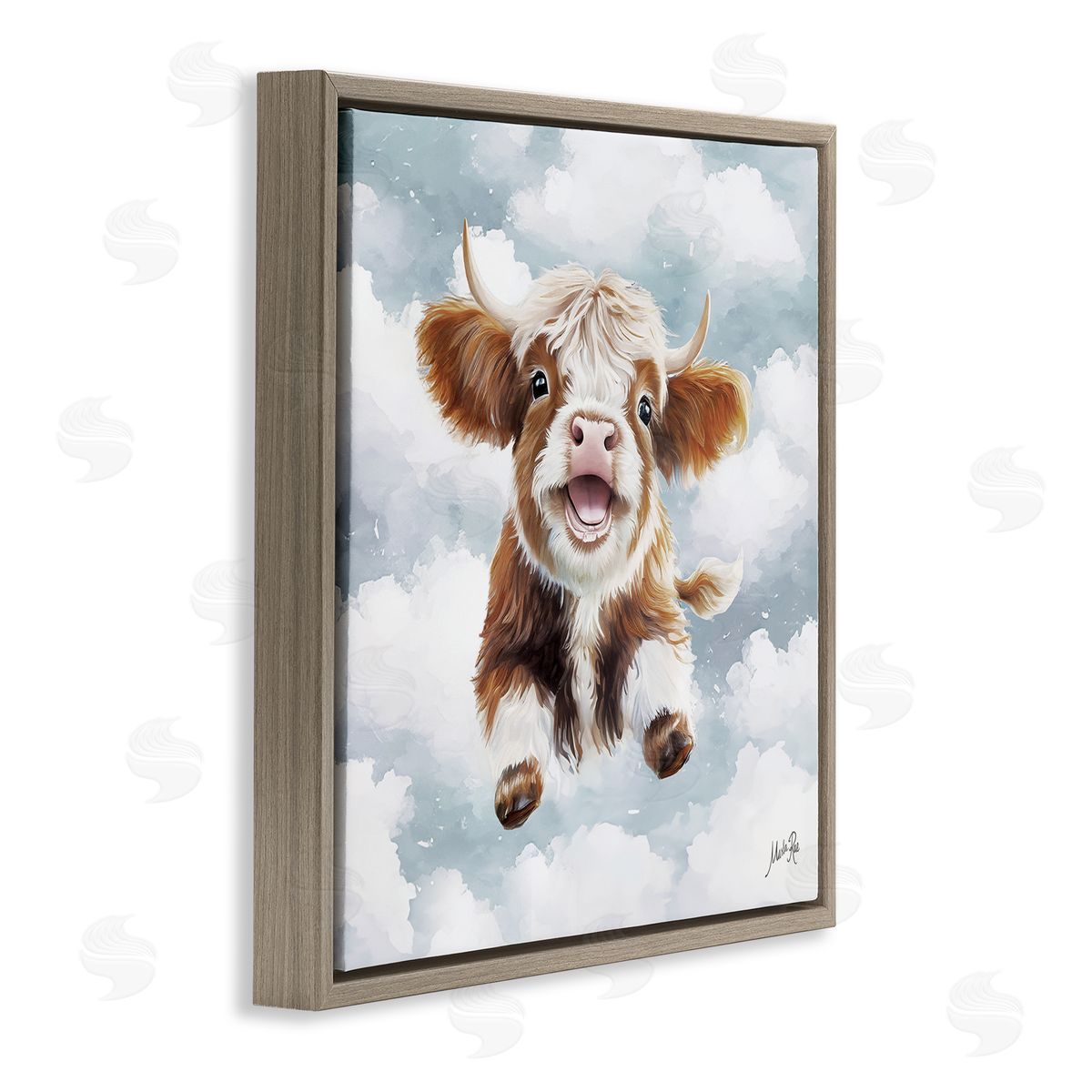 Marla Rae | Happy Cow Calf in Clouds