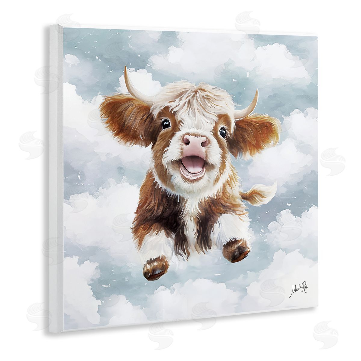 Marla Rae | Happy Cow Calf in Clouds