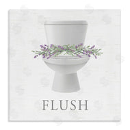 Lettered and Lined | Flush Toilet & Lavender
