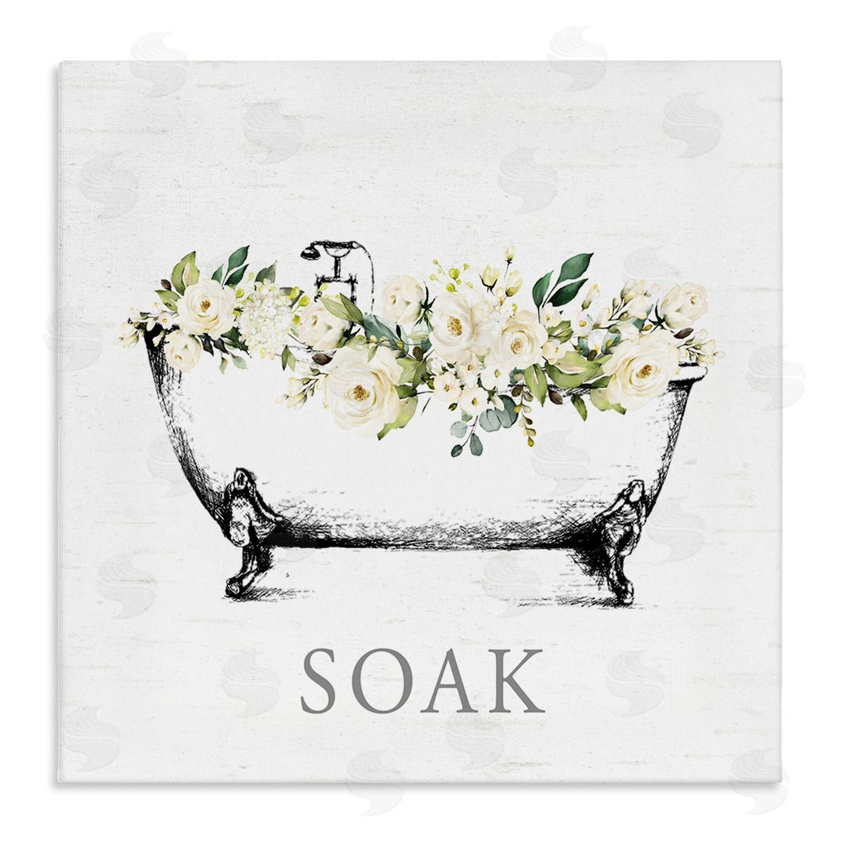 Lettered and Lined | Soak Floral Bathtub
