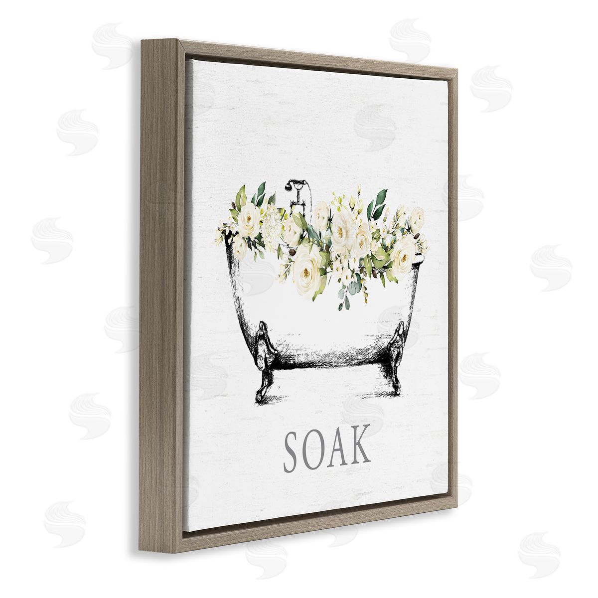Lettered and Lined | Soak Floral Bathtub