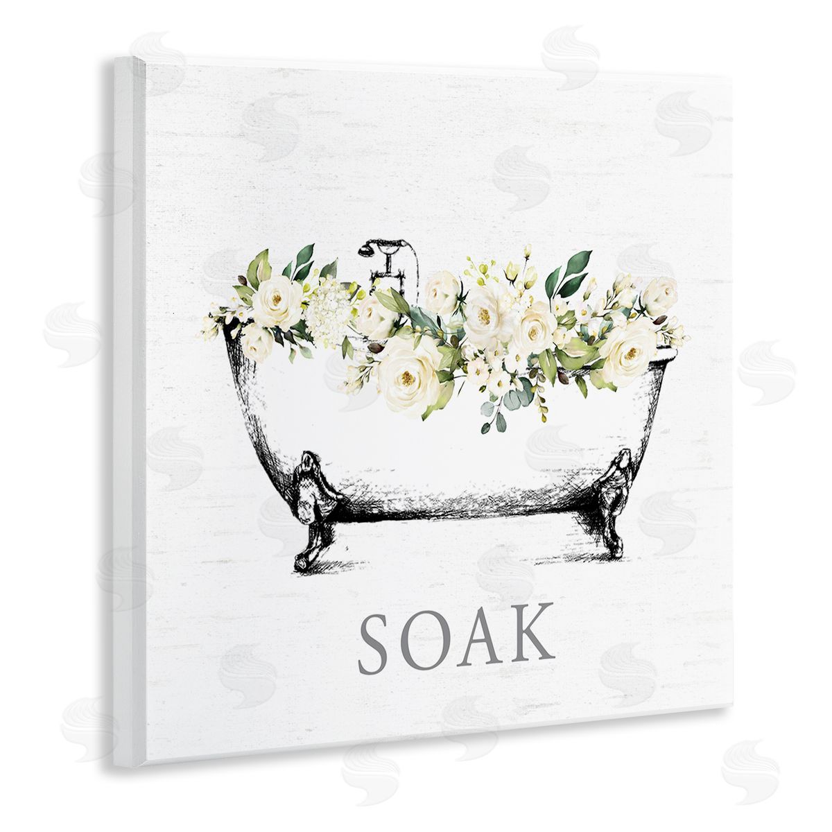 Lettered and Lined | Soak Floral Bathtub
