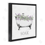 Lettered and Lined | Soak Bathtub with Lavender