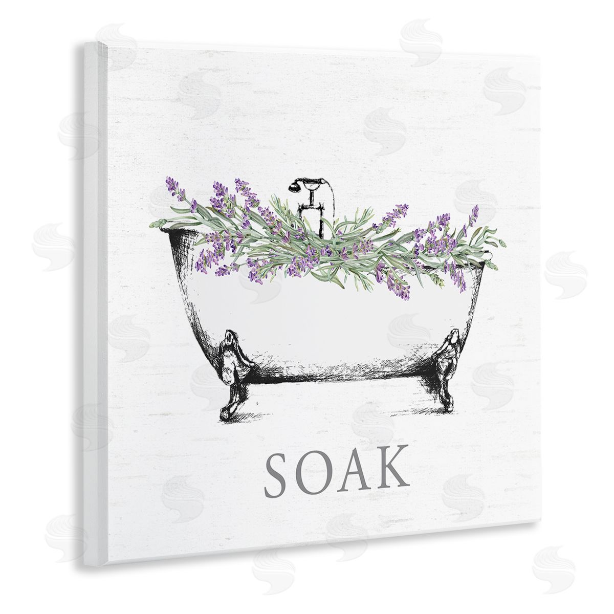 Lettered and Lined | Soak Bathtub with Lavender