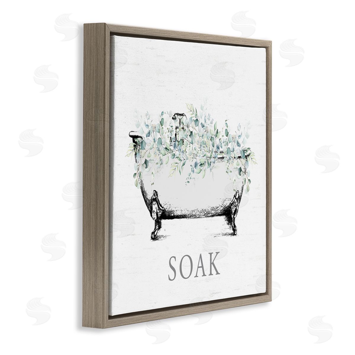 Lettered and Lined | Bathroom Tub with Eucalyptus