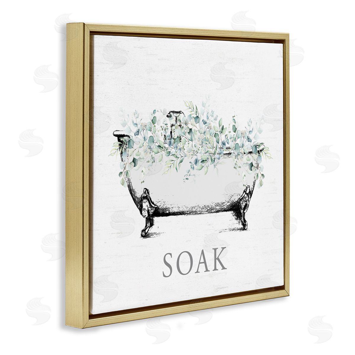 Lettered and Lined | Bathroom Tub with Eucalyptus