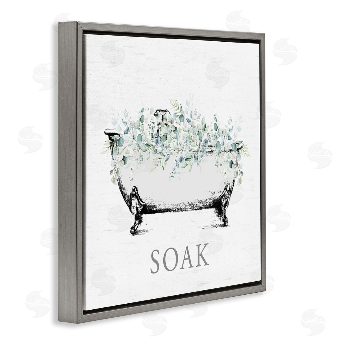 Lettered and Lined | Bathroom Tub with Eucalyptus