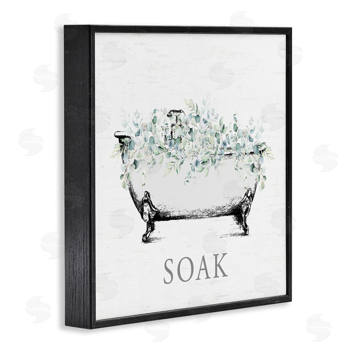 Lettered and Lined | Bathroom Tub with Eucalyptus