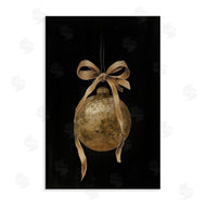 Lettered and Lined | Vintage Holiday Ornament on Black