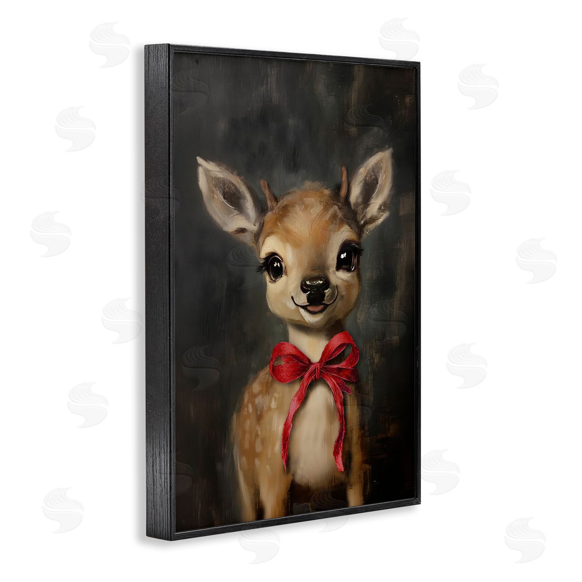 Lettered and Lined | Spotted Fawn with Red Bow