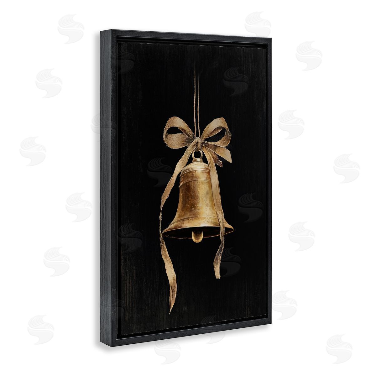Lettered and Lined | Vintage Holiday Bell on Black