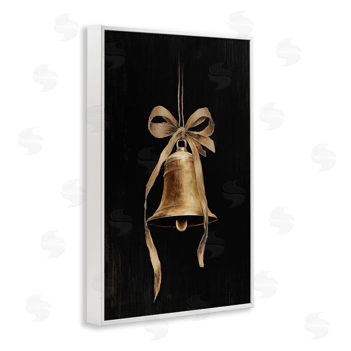 Lettered and Lined | Vintage Holiday Bell on Black