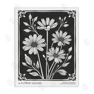 Lettered and Lined | Daisies with Vintage Border