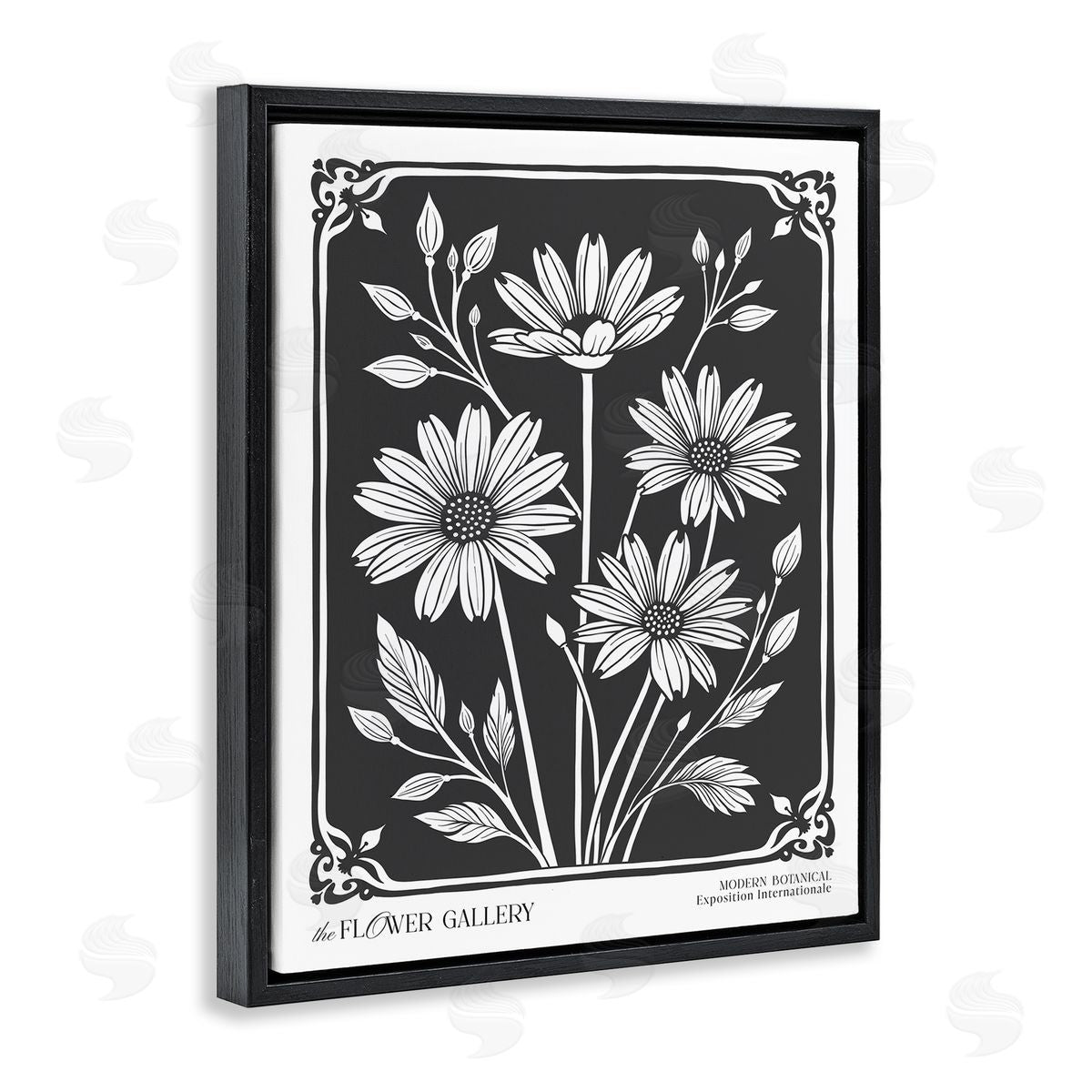 Lettered and Lined | Daisies with Vintage Border