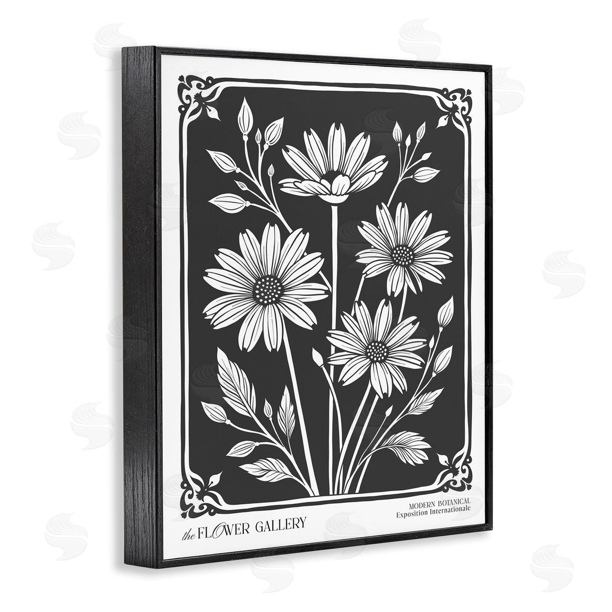 Lettered and Lined | Daisies with Vintage Border