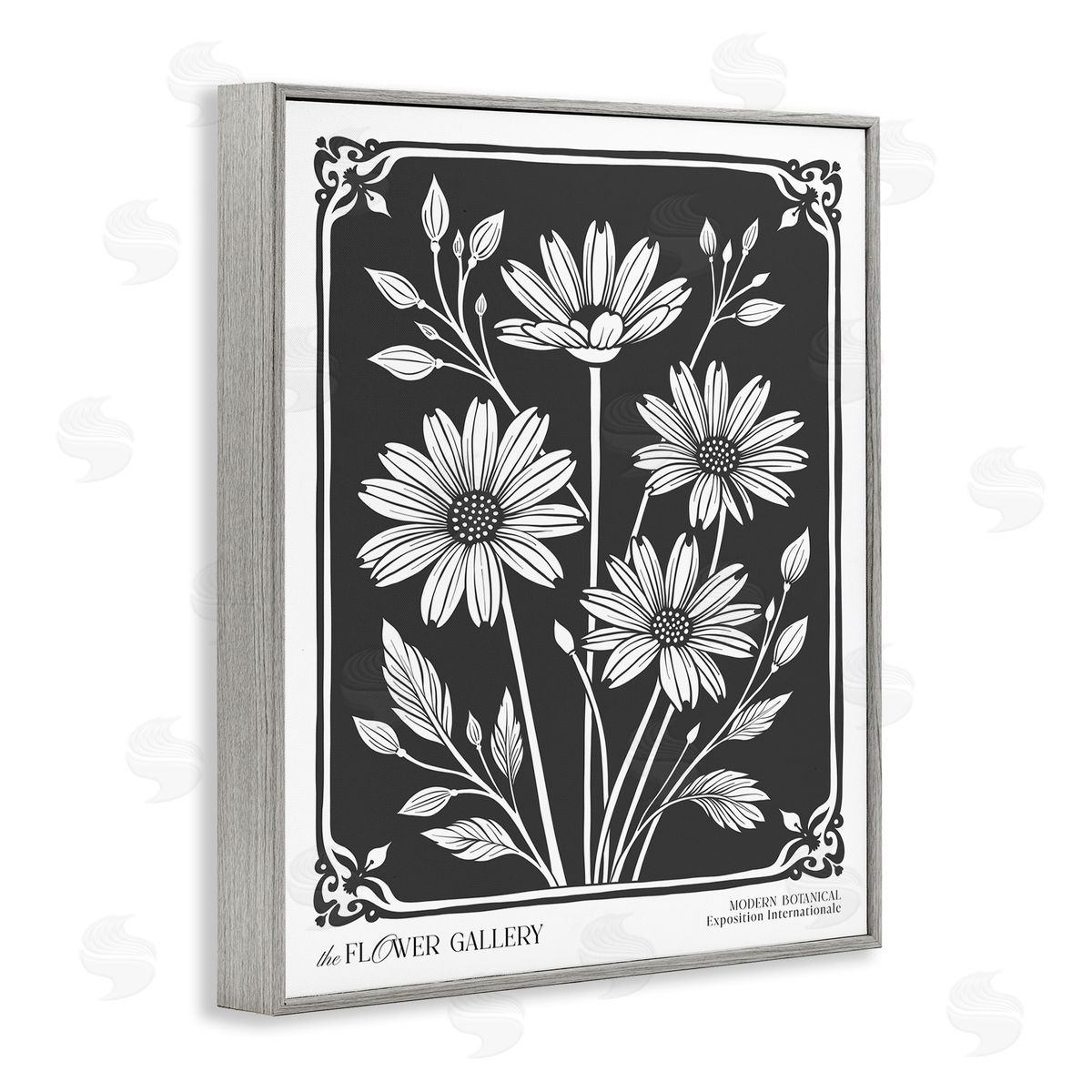 Lettered and Lined | Daisies with Vintage Border