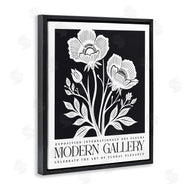 Lettered and Lined | Modern Gallery Flowers on Black