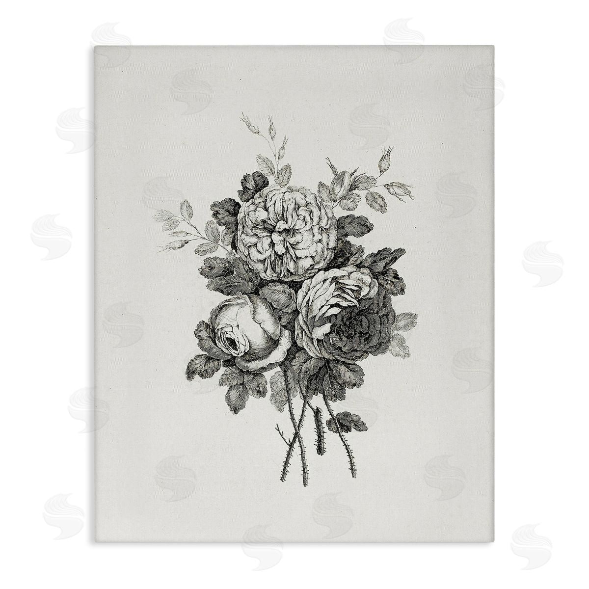 Lettered and Lined | Mixed Monochrome Flowers