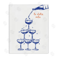 Lettered and Lined | Pouring Champagne Tower