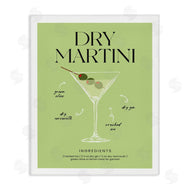 Lettered and Lined | Dry Martini Recipe