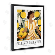 Lettered and Lined | Woman with Fruit Basket