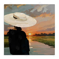 Amelia Noyes | Fashionable Woman Watching Sunset