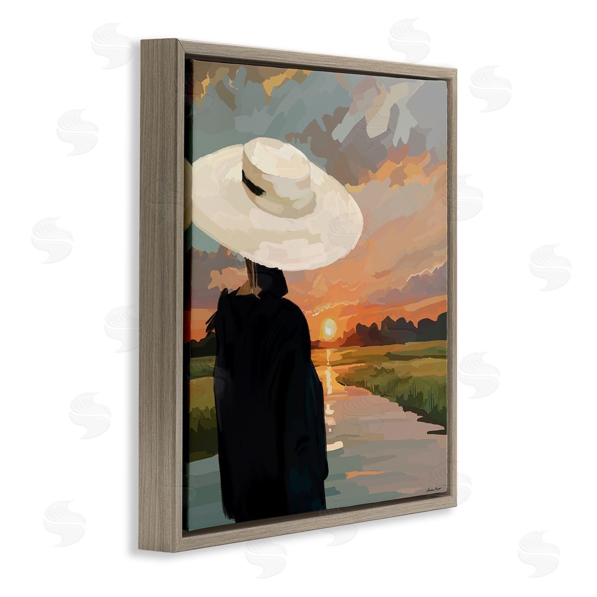 Amelia Noyes | Fashionable Woman Watching Sunset