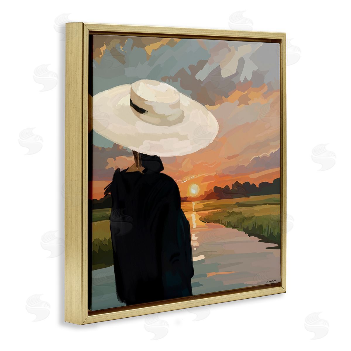 Amelia Noyes | Fashionable Woman Watching Sunset