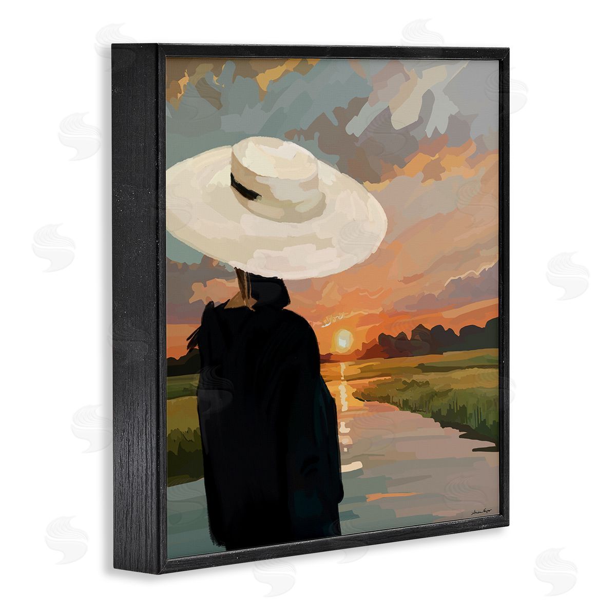 Amelia Noyes | Fashionable Woman Watching Sunset