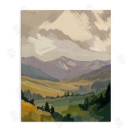 Amelia Noyes | Abstract Mountainside View