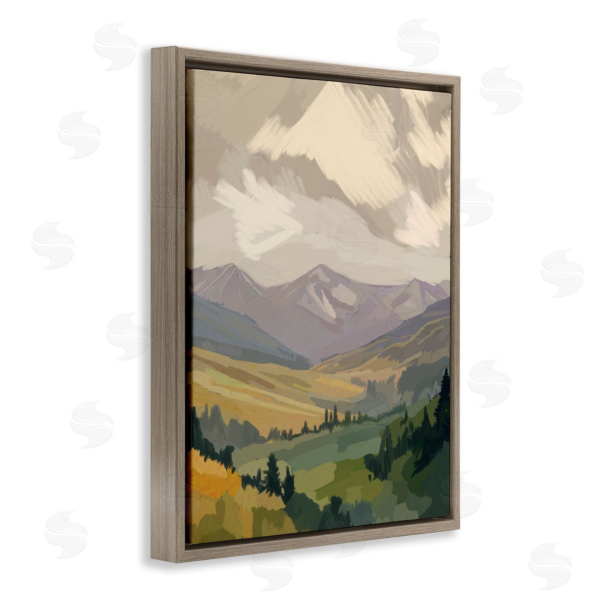 Amelia Noyes | Abstract Mountainside View