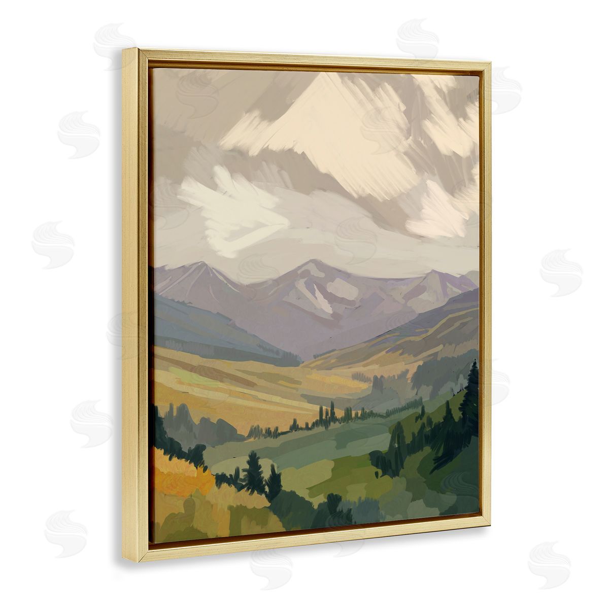 Amelia Noyes | Abstract Mountainside View