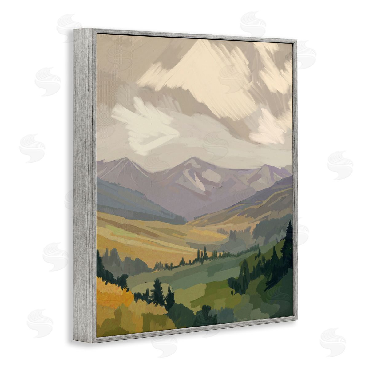 Amelia Noyes | Abstract Mountainside View