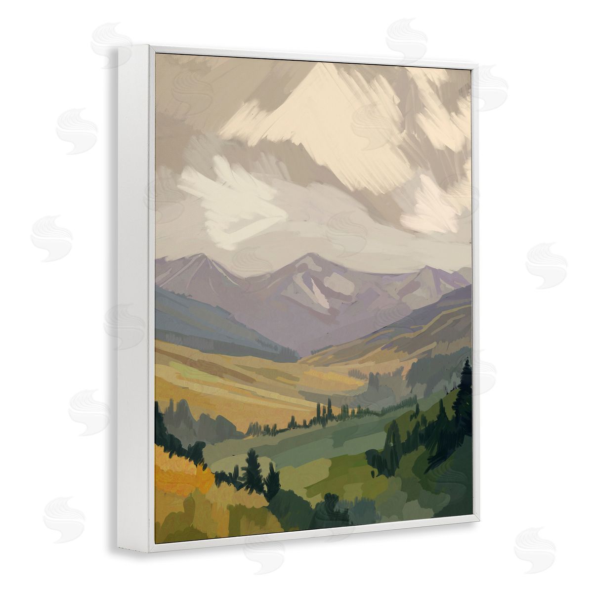 Amelia Noyes | Abstract Mountainside View