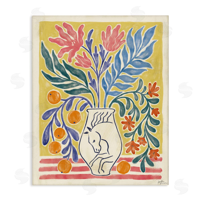 Janelle Penner | Cyprus Oranges & Plant Still Life