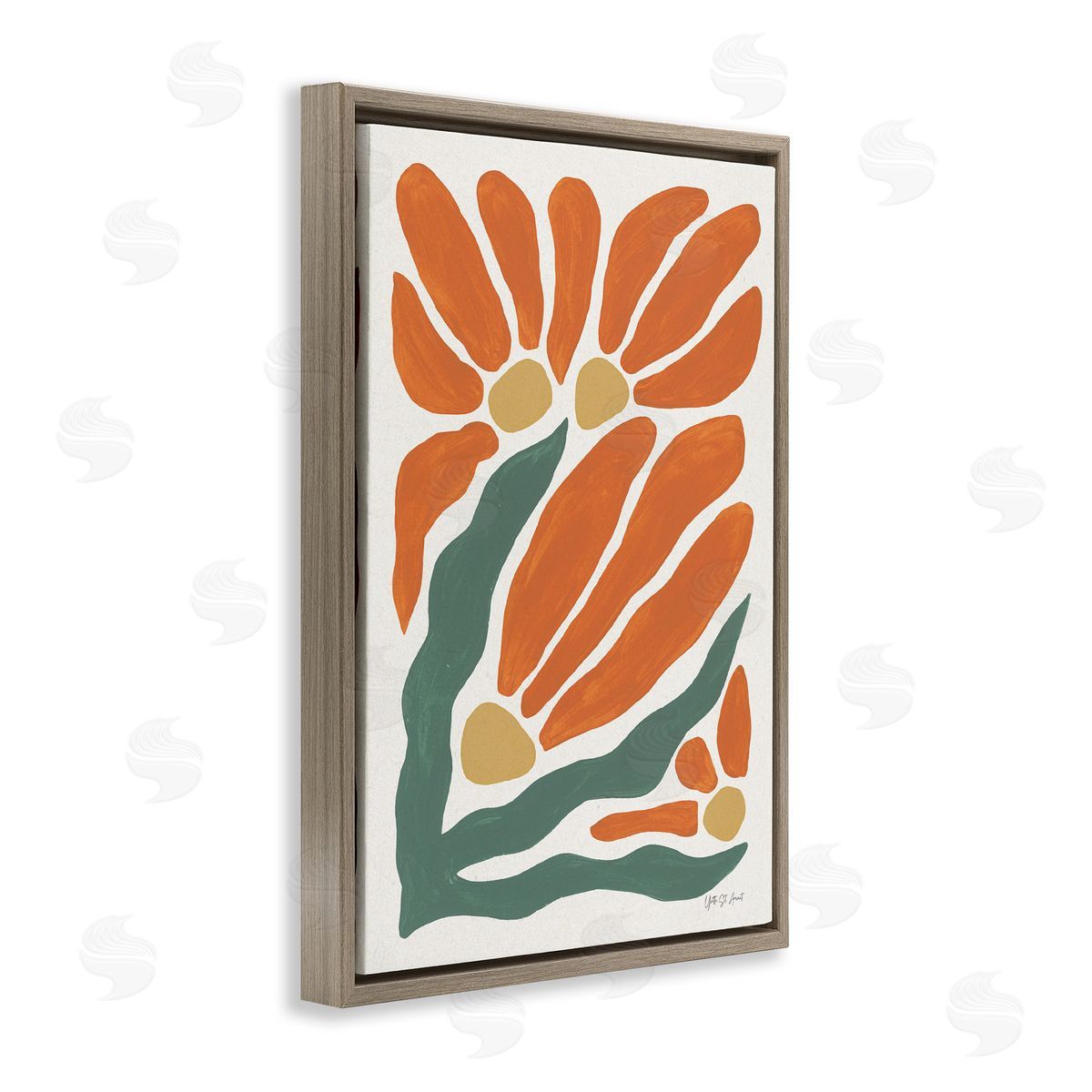 Yvette St. Amant | Midcentury Orange Blooms